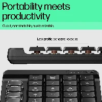 HP 435 Programmable Wireless Keypad, Wireless, Bluetooth, Mechanical, Black