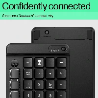 HP 435 Programmable Wireless Keypad, Wireless, Bluetooth, Mechanical, Black