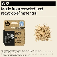 HP 924e EvoMore Black Original Ink Cartridge, Black, 1 pc(s), 1000 pages, Single pack