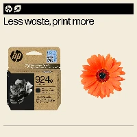 HP 924e EvoMore Black Original Ink Cartridge, Black, 1 pc(s), 1000 pages, Single pack