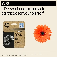 HP 924e EvoMore Black Original Ink Cartridge, Black, 1 pc(s), 1000 pages, Single pack