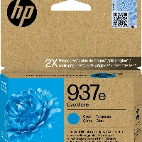 HP 937e EvoMore Cyan Original Ink Cartridge, Standard Yield, Cyan, 1 pc(s), 1650 pages, Single pack