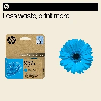 HP 937e EvoMore Cyan Original Ink Cartridge, Standard Yield, Cyan, 1 pc(s), 1650 pages, Single pack