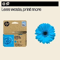HP 937e EvoMore Cyan Original Ink Cartridge, Standard Yield, Cyan, 1 pc(s), 1650 pages, Single pack