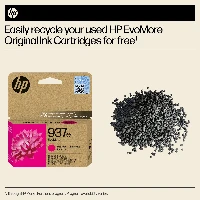 HP 937e EvoMore Magenta Original Ink Cartridge, Standard Yield, Magenta, 1 pc(s), 1650 pages, Single pack