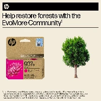 HP 937e EvoMore Magenta Original Ink Cartridge, Standard Yield, Magenta, 1 pc(s), 1650 pages, Single pack