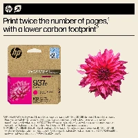 HP 937e EvoMore Magenta Original Ink Cartridge, Standard Yield, Magenta, 1 pc(s), 1650 pages, Single pack