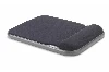 Kensington Height Adjustable Gel Mouse Pad Black, Black, Monochromatic, Gel, Wrist rest