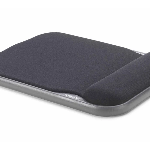 Kensington Height Adjustable Gel Mouse Pad Black, Black, Monochromatic, Gel, Wrist rest