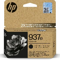 HP 937e EvoMore Black Original Ink Cartridge, Standard Yield, Black, 1 pc(s), 2500 pages, Single pack