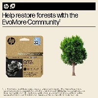 HP 937e EvoMore Black Original Ink Cartridge, Standard Yield, Black, 1 pc(s), 2500 pages, Single pack