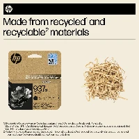 HP 937e EvoMore Black Original Ink Cartridge, Standard Yield, Black, 1 pc(s), 2500 pages, Single pack