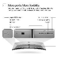 HP Series 7 Pro 39.7 inch 5K2K Conferencing Monitor-740pm, 100.8 cm (39.7