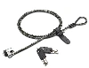 Lenovo Kensington MicroSaver Security Cable Lock, 1.8 m, Round key, Black