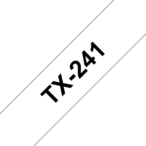 Brother TX-241, Black on white, TX, Brother, P-touch PT-7000, PT-8000, PT-PC, 1.8 cm, 15 m