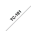 Brother Labelling Tape 12mm, Black on transparent, TC, Brother, PT2000, PT3000, PT500, PT5000, PT8E, 1.2 cm, 7.7 m