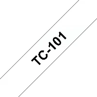 Brother Labelling Tape 12mm, Black on transparent, TC, Brother, PT2000, PT3000, PT500, PT5000, PT8E, 1.2 cm, 7.7 m