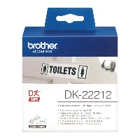 Brother White Continuous Film Tape, Black on white, DK, White, Direct thermal, Brother, Brother QL1050, QL1060N, QL500, QL500A, QL550, QL560, QL560VP, QL570, QL580N, QL650TD, QL700,...