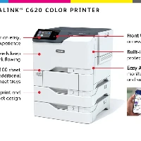 Xerox VersaLink C620 A4 50ppm Duplex Printer PS3 PCL5e/6 2 Trays 650 Sheets, Laser, Colour, 1200 x 1200 DPI, A4, 52 ppm, Duplex printing