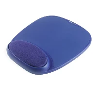 Kensington Foam Mousepad with Integral Wrist Rest Blue, Blue, Monochromatic, Foam, Wrist rest