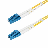 StarTech.com 20m (65.6ft) LC to LC (UPC) OS2 Single Mode Duplex Fiber Optic Cable, 9/125m, 100G, Bend Insensitive, Low Insertion Loss - LSZH Fiber Jumper Cord, 20 m, LC/UPC, OS2, LC, LC
