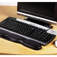 Kensington Comfort Gel Keyboard Wrist Rest  Black, Black, 490 g