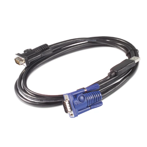 APC KVM USB Cable - 25 ft (7.6 m), 7.6 m, Black, KVM, USB