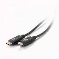 C2G 1.8m (6ft) USB C Cable - USB 2.0 (3A) - M/M USB Type C Cable - Black, 1.8 m, USB C, USB C, USB 2.0, 480 Mbit/s, Black