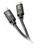 C2G 1.8m (6ft) USB C Cable - USB 2.0 (3A) - M/M USB Type C Cable - Black, 1.8 m, USB C, USB C, USB 2.0, 480 Mbit/s, Black