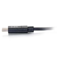 C2G 1.8m (6ft) USB C Cable - USB 2.0 (3A) - M/M USB Type C Cable - Black, 1.8 m, USB C, USB C, USB 2.0, 480 Mbit/s, Black