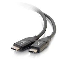 C2G 3m (10ft) USB C Cable - USB 2.0 (5A) - M/M USB Type C Cable - Black, 3 m, USB C, USB C, USB 2.0, 480 Mbit/s, Black