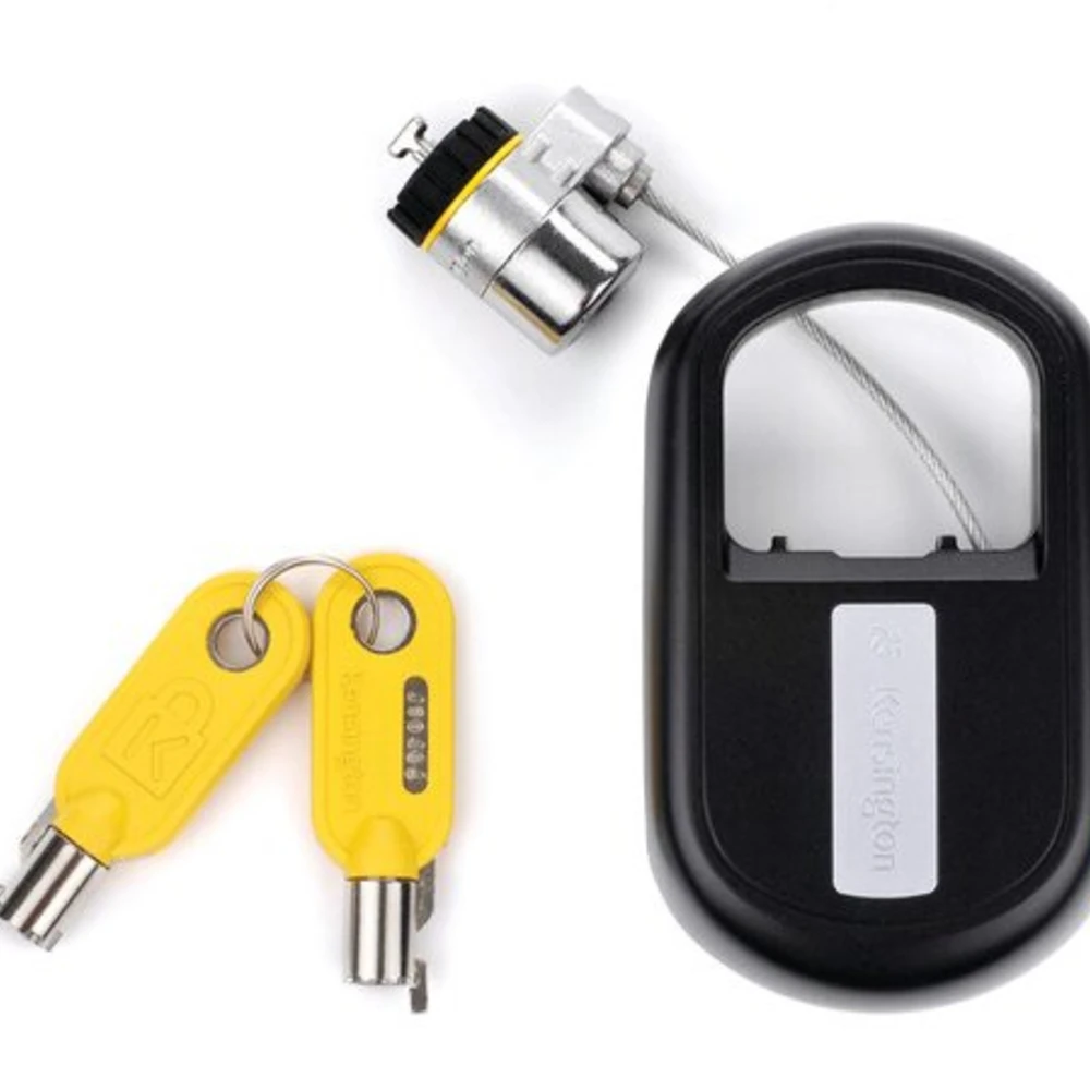 Kensington MicroSaver Keyed Retractable Laptop Lock, 1.2 m, Kensington, Round key, Black