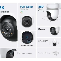 TP-Link Tapo TC41, IP security camera, Indoor & outdoor, Wireless, Amazon Alexa & Google Assistant, Internal, 90 dB