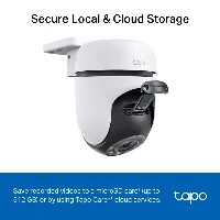 TP-Link Tapo TC41, IP security camera, Indoor & outdoor, Wireless, Amazon Alexa & Google Assistant, Internal, 90 dB