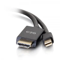 C2G 3ft Mini DisplayPortTM Male to HDMIR Male Passive Adapter Cable - 4K 30Hz, 0.9 m, Mini DisplayPort, HDMI, Male, Male, Straight