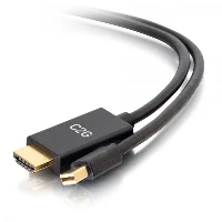C2G 6ft Mini DisplayPortTM Male to HDMIR Male Passive Adapter Cable - 4K 30Hz, 1.8 m, Mini DisplayPort, HDMI, Male, Male, Straight