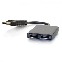 C2G DisplayPortTM 1.2 to Dual DisplayPortTM MST Hub, DisplayPort, 2 x DisplayPort, Male, Female, Nickel, 1.2a