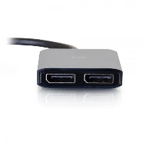 C2G DisplayPortTM 1.2 to Dual DisplayPortTM MST Hub, DisplayPort, 2 x DisplayPort, Male, Female, Nickel, 1.2a