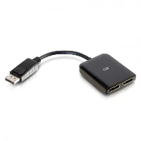 C2G DisplayPortTM 1.2 to Dual DisplayPortTM MST Hub, DisplayPort, 2 x DisplayPort, Male, Female, Nickel, 1.2a