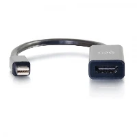 C2G 8in Mini DisplayPortTM Male to HDMIR Female Passive Adapter Converter - 4K 30Hz, 0.15 m, Mini DisplayPort, HDMI, Male, Female, 1.2a