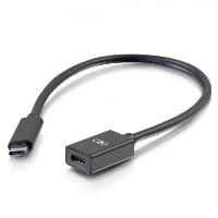 C2G 1ft USB-C to C 3.1 (Gen 1) Male to Female Extension Cable (5Gbps), 0.3 m, USB C, USB C, USB 3.2 Gen 1 (3.1 Gen 1), 5000 Mbit/s, Black