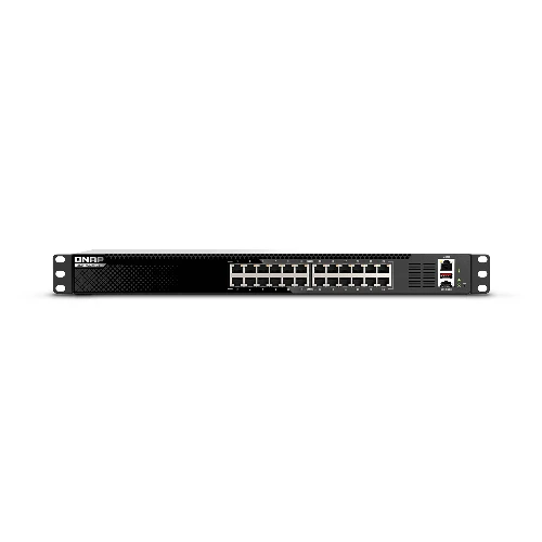 QNAP QSW-M3224-24T, Managed, L3, 10G Ethernet (100/1000/10000), Rack mounting, 1U