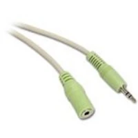 C2G 2m 3.5mm Stereo Audio Cable M/F PC-99, 3.5mm, Male, 3.5mm, Female, 2 m, Grey