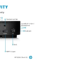 HP USB-C/A Universal Dock G2, Wired, USB 3.2 Gen 1 (3.1 Gen 1) Type-C, Black, HP ProBook 450 G7 Notebook PC HP ProBook 440 G7 Notebook PC HP ProBook 430 G7 Notebook PC HP..., Business, USB