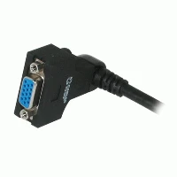 C2G VGA270 HD15 M/F Monitor Cable, 0.5 m, VGA (D-Sub), VGA (D-Sub), Black, Male/Female, 83 g