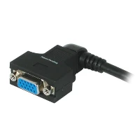 C2G VGA270 HD15 M/F Monitor Cable, 0.5 m, VGA (D-Sub), VGA (D-Sub), Black, Male/Female, 83 g