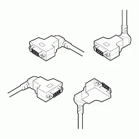C2G VGA270 HD15 M/F Monitor Cable, 0.5 m, VGA (D-Sub), VGA (D-Sub), Black, Male/Female, 83 g