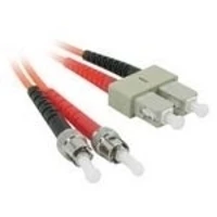 C2G 10m ST/SC LSZH Duplex 62.5/125 Multimode Fibre Patch Cable, 10 m