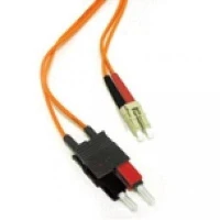 C2G Low-Smoke Zero-Halogen - Cavo patch - LC multi-mode (M) a SC multi-mode (M) - 7 m - fibra ottica - 62.5 / 125 micron - arancione