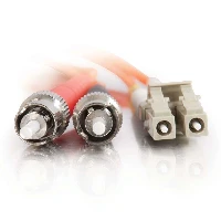 C2G Low-Smoke Zero-Halogen - Cavo patch - LC multi-mode (M) a ST multi-mode (M) - 2 m - fibra ottica - 62.5 / 125 micron - arancione